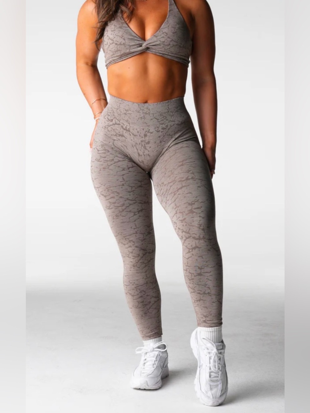 NVGTN Seamless Leggings Taupe, Size Small, NWT, Sculpting, High Waisted